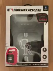 Colorado Rockies MLB Syncable Bluetooth Wireless Speaker w/LED Lights & FM Radio