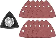 BOSCH OSL350SPDK 11-Piece 3-1/2 In. Starlock Oscillating Multi Tool 80 & 120 Grit Hook-and-Loop Delta Sanding Pad Assorted Kit for Multipurpose Sanding Applications in Plywood, Hardwoods, Softwoods