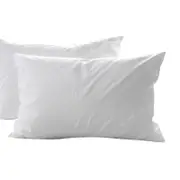 Casa Decor 50% Duck Feather 50% Down Pillow Cotton Cover 1000GSM Twin Pack