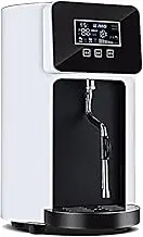 Commercial Electric Coffee Frothing Machine, Automatic Steam Milk Frother, 8L Stainless Steel Boiler, with LED Display and Temperature Probe, for Home Coffee, Latte, Hot Milk