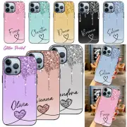 Personalised Name Phone Case For Apple iPhone 16 Pro Max 14 13 12 15 Soft Cover
