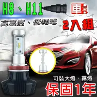 在飛比找momo購物網優惠-【車的LED】勁亮LED大燈 H8/H11(兩入組)