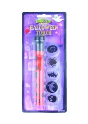 Halloween Torch Spider Bat Ghost Skull Projector Flash Light Trick & Treat Party
