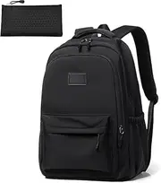 [DoubleCare] School Backpack for Men and Women, Causal Travel School Bags for 15 Inch Laptop, Laptop Backpack, for Teenage Girls Lightweight Rucksack Water Resistant Bookbag with Pencil Case