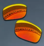 Fire Red POLARIZED Replacement Lenses for Oakley Gibston OO9449 61mm Sunglasses