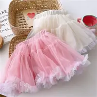 在飛比找ETMall東森購物網優惠-半身裙公主彩色拼接網紗嬰兒夏裝