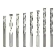 Woodworking Flat End Mill Illing Cutter Router Bit 2 Flutes Carbide Cutting