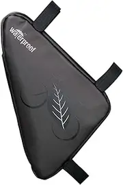 Gogogmee Bike Frame Bag Durable Triangle Pouch for Essential Tools Flashlights and More Lightweight Saddle Bag for Cycling Adventures Black
