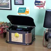 Home Cassette Record Player Phonographs Turntable Bluetooth Speakers Record Play