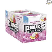 ICE BREAKERS Sparkling Raspberry Lemon Seltzer Breath Mints Tins, 1.5 oz (8 Ct)