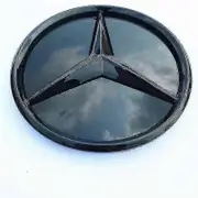 For Mercedes Benz New C-class E-class Gle Gls Gla Cla Mlgl Glc Retrofit Mirror Face Emblem Front Face 3d Large Emblem Black 16-20E