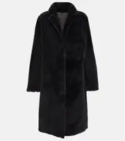 [Yves Salomon] Yves Salomon Reversible shearling coat AU 18 black