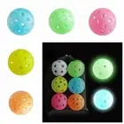 6pcs/set Colorful Glow in The Dark Pickleball Light Up Pickleball Ball Practice