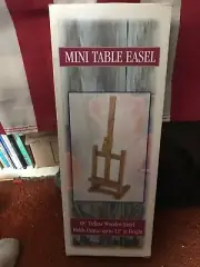 Mini Table Easel 18” Wooden. Holds Up To 12” Canvas In Height