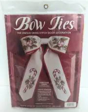 Bow Ties "Christmas Candy" 08108 Cross Stitch Kit NEW! Michael LeClair 11" x 17