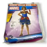 Captain Marvel Tutu Dress Costume NEW NIP Rubie's M 8 10