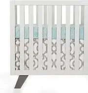 Sweet Potato Soho 2 Piece Starter Set (Includes Aqua Print Sheet & Crib Skirt)