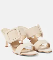 [Manolo Blahnik] Manolo Blahnik Gable suede sandals AU 9.5 beige