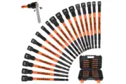 HORUSDY 18Pc Magnetic Nut Driver Set SAE Metric Nut Driver Set Impact Drill Tool