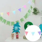 12 M Banner Flags Wedding Bunting Colorful Creative Decorations