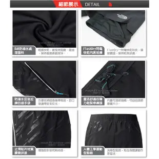 【美國 The North Face】特惠價》男 透氣快乾防潑水戶外運動短褲 快乾纖維 亞洲剪裁 2SMQ 黑色 N