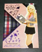 2018 Benchwarmer CRYSTAL HEFNER Hot For Teacher #63 Purple Foil Insert/5 PLAYBOY