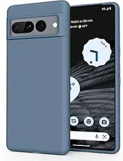 [Tobpob] Silicone Case for Google Pixel 7 Pro, Ultra Thin Flexible Premium Rubber Full Body Protection Anti-Fingerprint Dust-proof Shockproof Anti-Scratch Wireless Charging Case