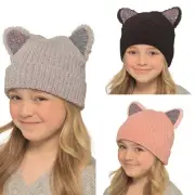 GIRLS BERTIE&BO ONE SIZE CHENILLE HAT WITH EARS GL1040