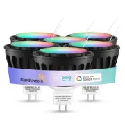 Gardencoin MR16 LED Bulb Color Changing, RGBCW Smart Landscape Light Colored ...