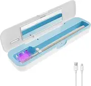 Toothbrush Sanitizer Case Kit, Tooth Brush Travels Case Rechargeable, Fits Electric Toothbrush Heads and Manual Toothbrushes, Portable USB Charging Toothbrush Cover for Your Bathroom