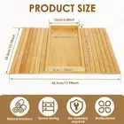 Sofa Arm Tray Table Bamboo Couch Arm Tray Folding Sofa Armrest Tray Cup JK
