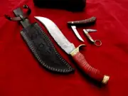 7" Steel FOLDING & 4",13" DAMASCUS Hunting/Camping/Fishing Knife/Handmade Finish