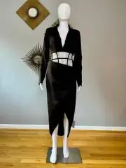 ASOS DESIGN - Black Corset 2-Piece Tux Dress