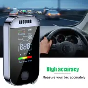LCD Display Breath Alcohol Detector Portable Tester Breathalyzer Rechargeable