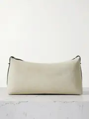 [TOTEME] TOTEME - Scoop Suede Clutch - Off-white - One size One size Off-white