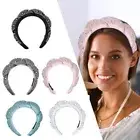 Braided Hairbands Spa Headband Makeup Headband Rhinestone Sponge Headbands