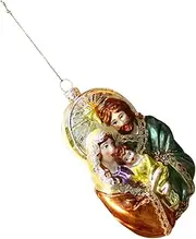 Hohopeti Xmas Party Props Christmas Decors Christmas Hanging Ornament Xmas Tree Hanging Ornament Holy Family Hanging Xmas Tree DIY Ornament Hanging Xmas Tree Ornament Ornaments Glass