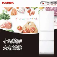 在飛比找泰浦樂專業淨水器網站優惠-【TOSHIBA 東芝】366公升玻璃三門變頻冰箱 GR-R