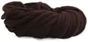 Crochet Wool 250g Super Thick Yarn Felt Wool Roving is Used for Hand Knitting Spinning to Keep Warm in Winter Rainbow Wool (Color : 19 Coffee)
