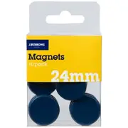J.Burrows Round Magnets Blue 10 Pack