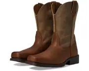 Ariat Z44117 Mens Brown Leather Rambler Square Toe Western Boot Size 10.5 EE