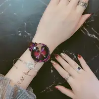 在飛比找Yahoo!奇摩拍賣優惠-IBSO正品手錶女網紅款女士手錶防水時尚款女鋼帶輕奢簡約石英