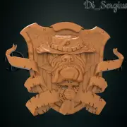 3D stl file relief USA military Badge for CNC router cnc machine milling