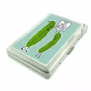 Pickle Pun Em2 Cigarette Case with Built in Lighter Metal Wallet
