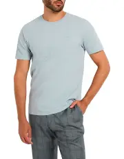 [Marcs] Emmett Mercerised Tee in Space Blue