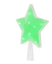 Tree Nest Glittered 3D Star Christmas Tree Topper, Green