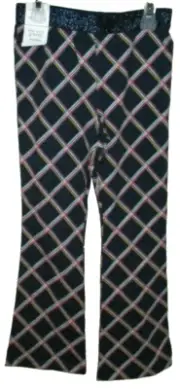 New Girls size 4 Blue Flare Pants 365 Kids Garanimals Sparkle Waistband Diamond