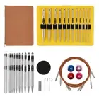 Tunisian Crochet Hooks Set with Cable 6-Inch Aluminum Interchangeable1839