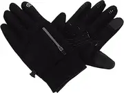 TOBBOMEY 1 Pair Gloves Without Fingertips Men Men Working Windproof Ladies Outdoor Lightweight Proof Cycling Gloves Fishing Protection Neoprene Women Sports Supplies Polar Fleece Black