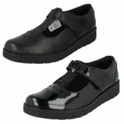 Girls Clarks Formal Smart School Shoes - Mendip Joy
